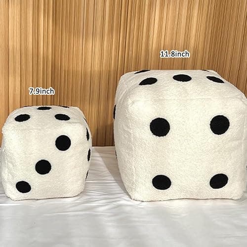 SPIOKLFD Dice Plush Pillow,Cute Plush Dice Toy,Plush Stuffed Dice Toys,Creative and Fun Simulation Cube Pillow Fill Soft Sofa Cushion,Perfect for Learning and Gaming Nights Creative Home Decoration thumbnail 2