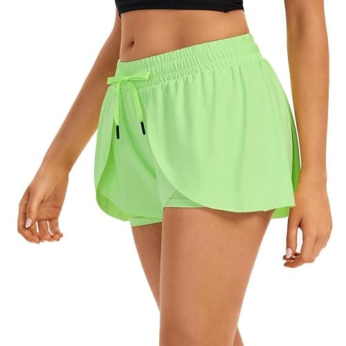 Flowy Running Shorts for Women Workout Athletic Gym Yoga Butterfly Skirt with Pockets Spandex Cute Clothes Summer thumbnail 4