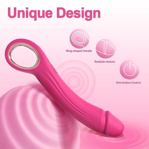 IRKEAC Dildo Vibrator Adult Sex Toys for Woman, G Spot Vibrator with 10 Powerful Vibrating Modes, Realistic Silicone Dildos G Spot Clitoral Nipple Stimulator Sex Toy for Woman thumbnail 3