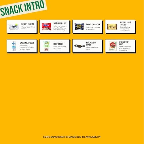Korean Snack Box 48 Count - Variety of Individually Wrapped Korean Snacks with Chips, Cookies, Ramen and Candy for Kids, Children, College Students, and Adults. Gift Box for K-Food Lovers - Journey of Korea thumbnail 3