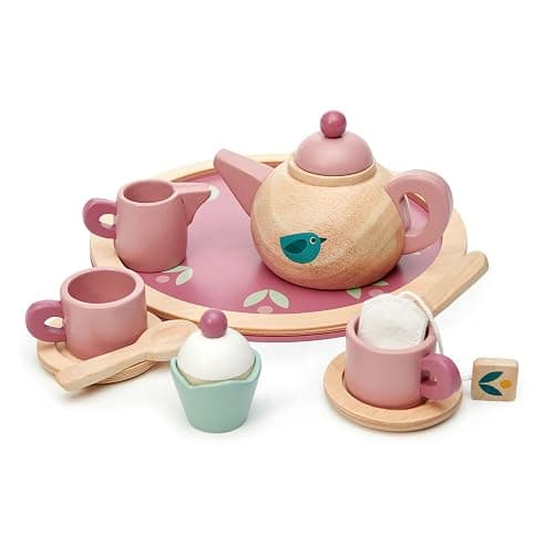 Tender Leaf Toys - Birdie Tea Set - Realistic Teapot, Cups and Treats for Pretend Afternoon Tea Party - Social, Creative, and Imaginative Development - Learning Role Play - Age 3+ thumbnail 4