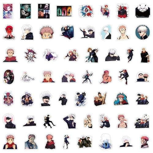 200Pcs Kids Manga Stickers Mixed Pack,Cartoon Characters Stickers Movie Decorative Sticker for Kids Teens Adults Waterproof Sticker for Water Bottle Laptop thumbnail 3