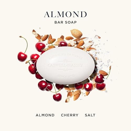 Caswell-Massey Almond Natural Bar Soap for Men & Women, Moisturizing Body Soap Bar for All Skin Types, Made with Essential Oils & Plant-Based Formula for Soft Skin, Made in USA, 5.8 oz thumbnail 5