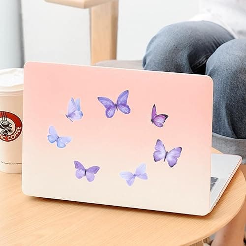 40PCS Purple Butterfly Stickers, Butterfly Stickers Waterproof for Scrapbook Journal Laptop Gift Water Bottle Cell Phone Cases for Adults Kids Aesthetic Crafts thumbnail 2