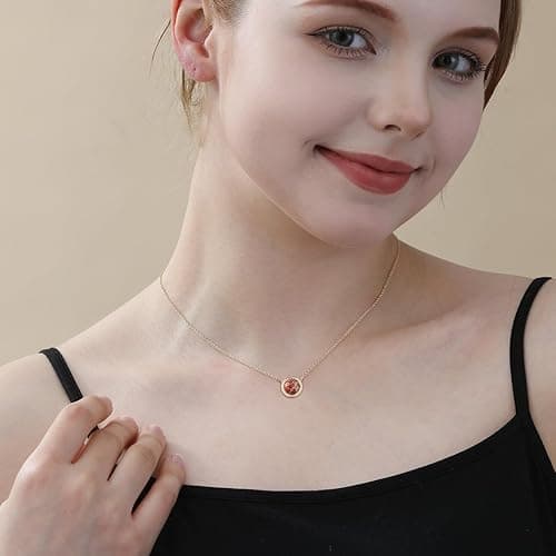 Semoya Volleyball/Softball/Soccer/Basketball/Football/Baseball/Pickleball Necklace for Women Girls, Mom Sports Pendant Necklaces Jewelry Game Day Team Gifts - Gold - Basketball thumbnail 3