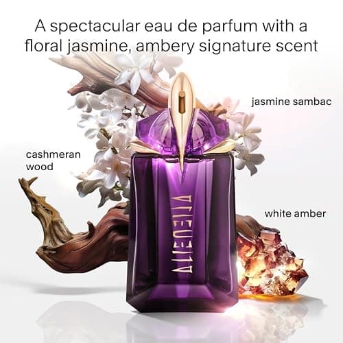 Mugler Alien Eau de Parfum, Refillable Womens Perfume, Iconic Woody Floral Fragrance with Sensual Jasmine Sambac, Cashmeran Wood, Enveloping White Amber, (Full Size, Refill or Gift set) thumbnail 2