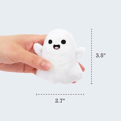 Emotional Support Ghosts by Relatable, Cuddly Plush Collectibles and Cute Stuffed Animals, Spooky Halloween Ghost Plushies and Fun Trick or Treat Toys, Includes 5 Plushies with Carrying Basket thumbnail 8