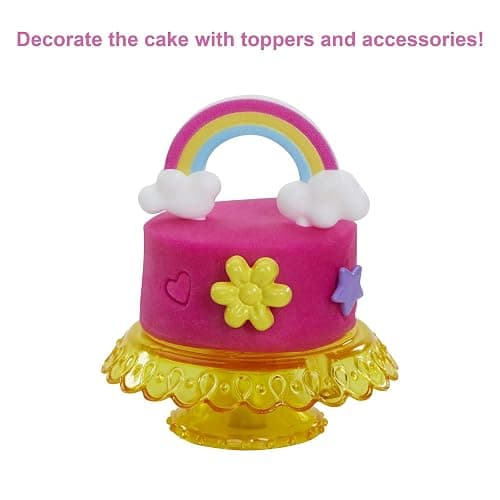 Barbie Doll and Accessories, Bakery Playset with Pink-Haired Petite Doll, Baking Station, Cake-Making Feature and 20+ Play Pieces thumbnail 5