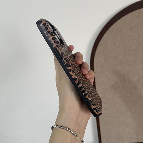 owwiktten Brown Cheetah Print Leopard Phone Case for iPhone 15 6.1 inch Retro Trendy Luxury Matte Slim Protective Cool Girls Women Funda Cover for iPhone 15 thumbnail 5