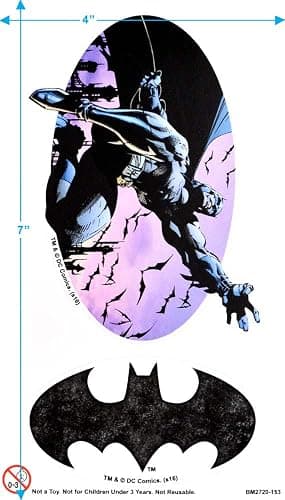 Popfunk Batman Winged Skull Logo All Over T-Shirt thumbnail 3