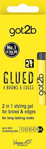 got2b Glued 4 brows & Edges Clear gel 2 in 1 16 ml, Screaming Hold Brow gel, Eyebrow Gel for Long Lasting Looks, Vegan Formula - Image 1