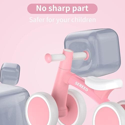 SEREED Baby Balance Bike for 1 Year Old Boys Girls 12-24 Month Toddler Balance Bike, 4 Wheels Toddler First Bike, First Birthday Gifts thumbnail 5