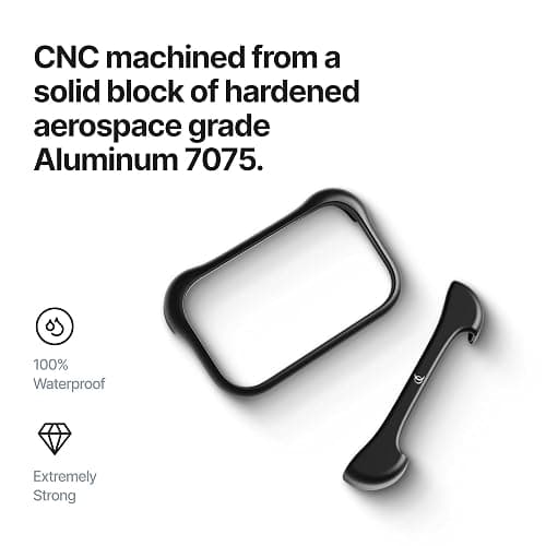 Arc Pulse Compatible with iPhone 17 Pro Phone Case (2025), Minimalist Protective Shock Absorption Aerospace Grade Aluminum Shells + Elastomer Inlays Easy Fit 6.3 inch (Aluminum Matte Black) thumbnail 3