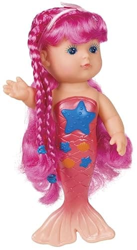 Toysmith Bathtime Mermaid Doll (Assorted Colors) 9 Inch thumbnail 3