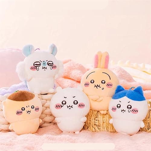 CCHZYSKO Chikawa Plush Keychain for Backpack, Usagi Plush Keychain Accessories Purse Charm Pendant for Women thumbnail 2
