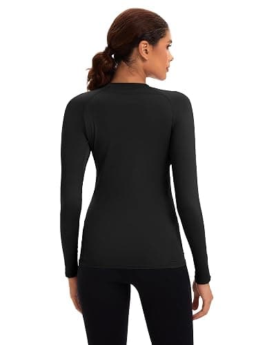 NebuKinex 5 Pack Women's Compression Shirt Long Sleeve Workout Tops Athletic Baselayer Quick Dry Gym Yoga Running T-Shirt thumbnail 5