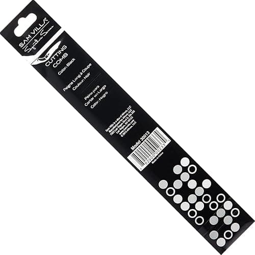 SAM VILLA Signature Series Long Cutting Comb, Black thumbnail 9