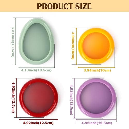 BAOKUA Avocado Saver and Onion Storage 4 Set - Reusable refrigerator avocado storage containers,for fridge Apples, Tomatoes, Tomato, Lemons for Ideal thumbnail 3