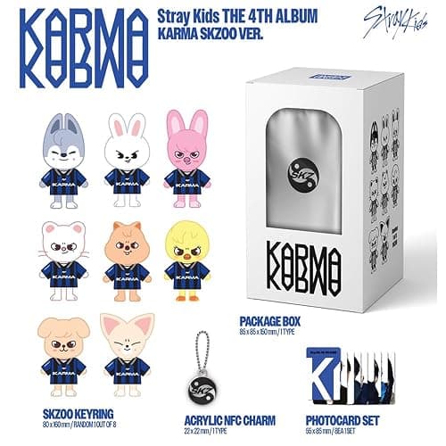 STRAY KIDS KARMA [SKZOO Ver.] 4th Album + Pre-Order Gift & 3 Extra Photocards Set thumbnail 2