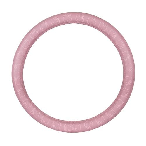 Sanrio Hello Kitty Pink Car Steering Wheel Cover, Universal Fit Cute Car Accessories for Women Stylish Decor Gifts Hello Kitty Accessories - Fits Standard Wheels 14.5"-15" thumbnail 8