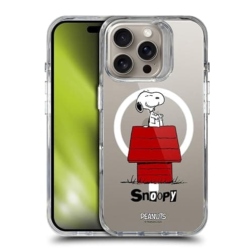 Head Case Designs Officially Licensed Peanuts Classic Snoopy & Friends Shockproof Bumper Case [Military Grade Protection] Compatible with and Compatible with MagSafe Apple iPhone 16 Pro - Image 1