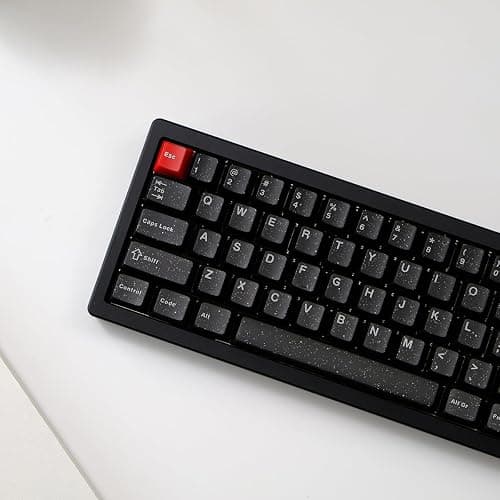 Sumgsn 114 Keys Doubleshot Translucent Keycaps, Glitter Neon keycaps, Cherry Profile Keycap Set for 60% 65% 75% Mechanical Keyboard Cherry Mx Switches thumbnail 4