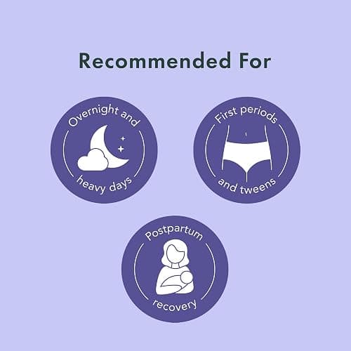 Rael Disposable Underwear for Women, Organic Cotton Cover - Postpartum Essentials, Leak Locker, Unscented, Maximum Coverage (Size S-M, 20 Count) thumbnail 8