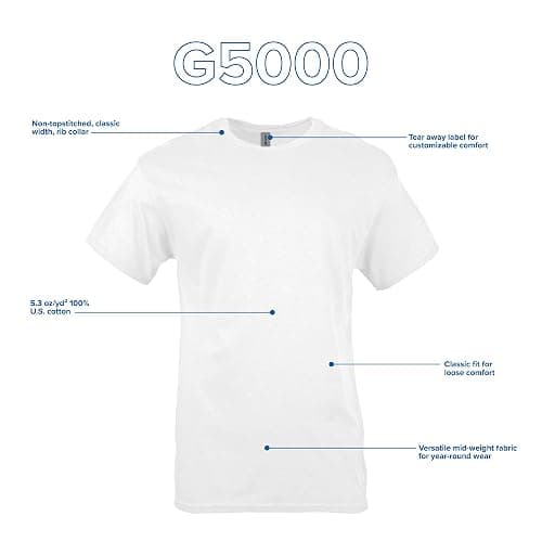 Gildan Adult Heavy Cotton T-Shirt, Style G5000, Multipack thumbnail 5