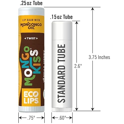 Eco Lips Mongo Kiss USDA Organic Lip Balm, Variety 4 pack | Blood Orange, Yumberry, Strawberry Lavender, Black Cherry | Moisturize Chapped Lips With Mongongo Oil & Vitamin E thumbnail 9