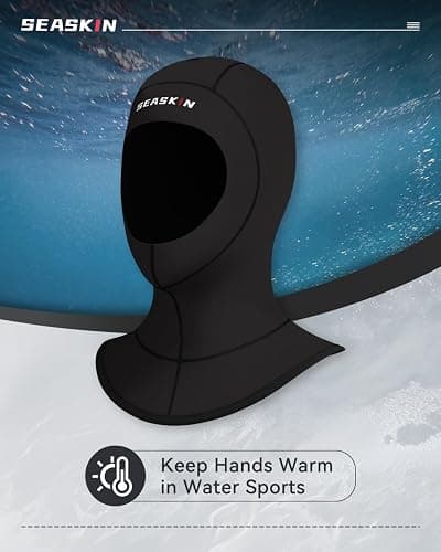 Seaskin Wetsuit Hood, 5mm Neoprene Diving Hood thumbnail 3