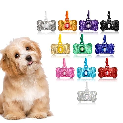 Black crystal dog poop bag holder thumbnail 7