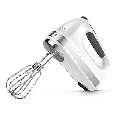 KitchenAid 9-Speed Digital Hand Mixer with Turbo Beater II Accessories and Pro Whisk - White thumbnail 5