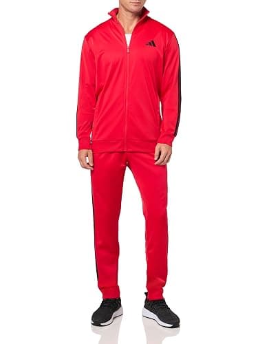 adidas Men's Basic 3-Stripes Tricot Track Suit - Image 1