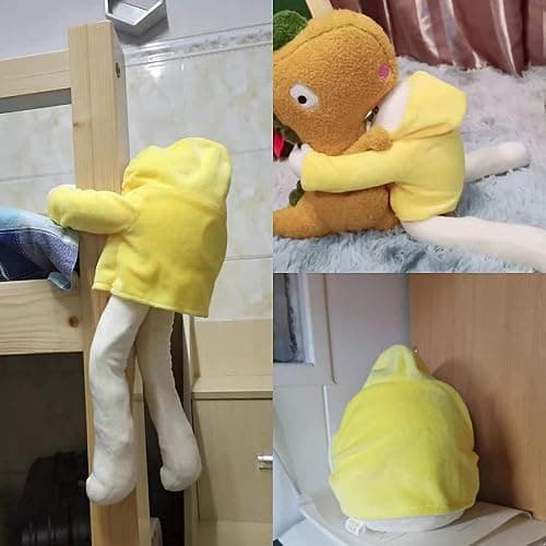 sunfedmiss Plush Banana Man Toy, 16inch Weird Banana Man Doll with Magnet, Funny Poseable Decompression Toy Stuffed Animals Doll Gifts for Boys Girls Birthday Party Christmas(Yellow) thumbnail 6