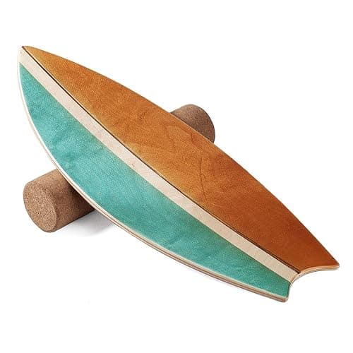 Balance Board Indoor Surfboard Surf Style Home Fitness with Wheel for Exercise, Athletic Training and Board Sports - Fun Workout Equipment For Balance, Stability and Improving Core Strength thumbnail 6