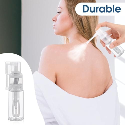 KALIONE 2-Pack 25ml Empty Powder Spray Bottles, Reusable Detachable Travel Bottles, Body Care Accessories for Face, Hair, Body, Nail thumbnail 7