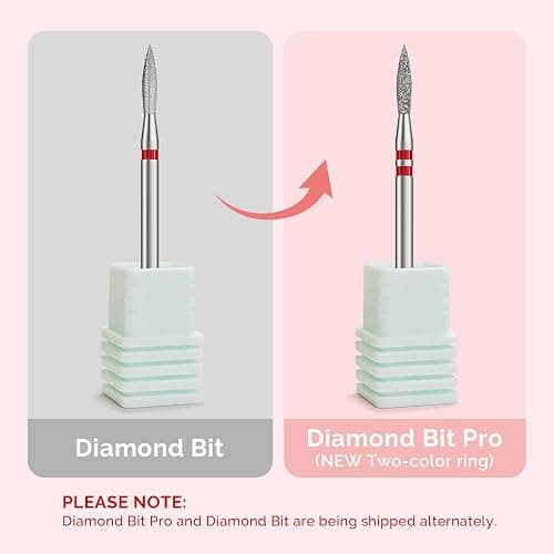 MelodySusie 2mm Flame Shape Cuticle Clean Nail Drill Bit 3/32'', Professional Safety Carbide Diamond Under Nail Cleaner for Cuticle Dead Skin Nail Prepare, Beginners Bits, Series Bit-S, Fine thumbnail 3
