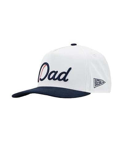 Baseballism Baseball Dad Stitches Five Panel Snapback Cap Black - Image 1