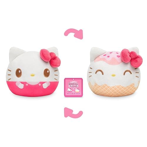 TeeTurtle Hello Kitty Reversible 4" Plushie - Hello Kitty Ice Cream - Sanrio Officially Licensed Soft Stuffed Animal thumbnail 4
