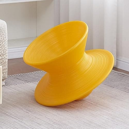 Vpswekans 360° Swivel Gyro Chair, One-Piece Molded Spinning Seat(Yellow) | Sensory Swivel Chair for Playrooms, Bedroom, Living Room, Camping Backyard, and Amusement - Image 1