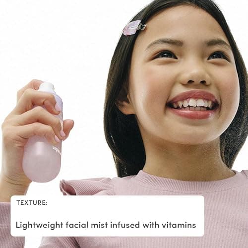 Evereden Kids Multi-Vitamin Hydrating Face Mist | Nourishing Face Spray, Preppy Skincare Essential for Ages 6+ | Clean Formula Safe for Sensitive Skin | Multi-Vitamin Complex, Peach & Mango Juice thumbnail 8