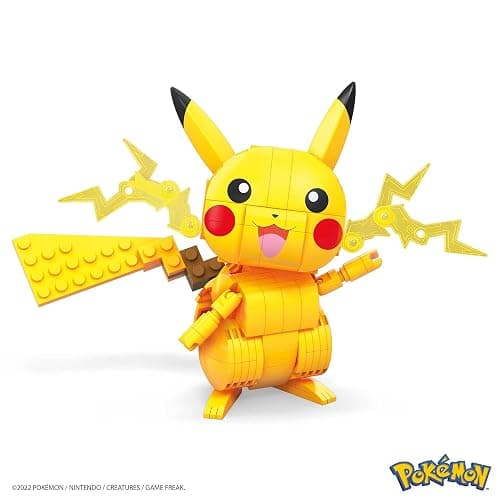 MEGA Pokémon Building Toys Set Build & Show Pikachu with 205 Pieces, Articulated and Poseable, 4 Inches Tall, for Kids thumbnail 3