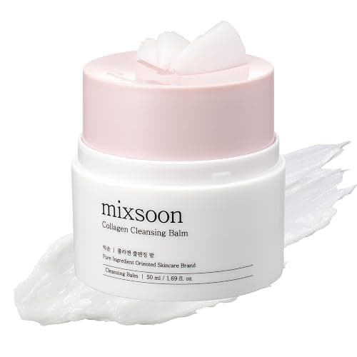 mixsoon Collagen Cleansing Balm - Soft Melting Lightweight Grinding Balm, Hydrating Makeup Remover 50ml / 1.69 fl.oz. Korean Glass Skin Care - Image 1
