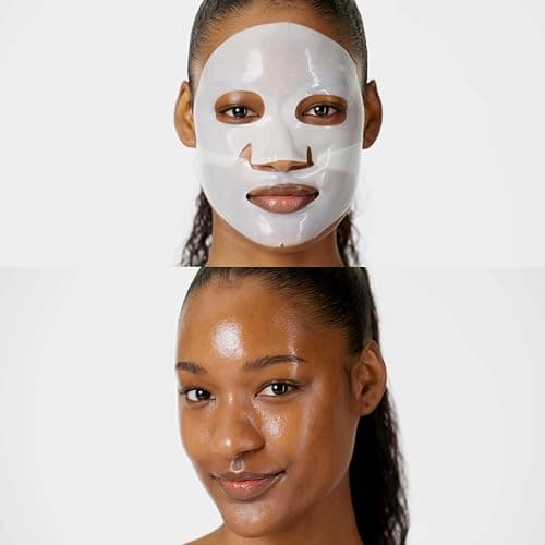 THE FACE SHOP Original Vegan Collagen Face Mask, Korean Glass Skin Essential, Peptide Hydrogel Mask for Firming & Skin Elasticity, Moisturizing, 4EA thumbnail 4