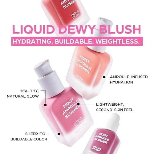 House of Hur Moist Ampoule Blusher with 50% Moisture Essence | Hydrating & Long-Lasting Blush | 0.33 fl. oz. (9 Shades) - Cherry Blossom thumbnail 5