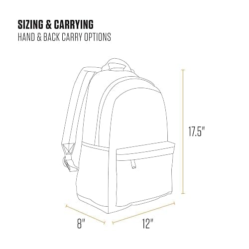 Carhartt 21L Classic Laptop Backpack, Water-Resistant Pack W/ 15" Laptop Sleeve and Organizational Compartments, Chalk thumbnail 5