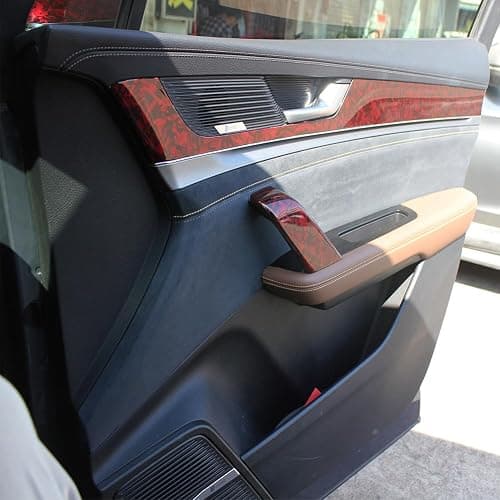 FSOTE Vinyl Matte Black Carbon Fiber Sticker wrap Carbon Fiber Tape Car wrap Exterior Vinyl Sticker Sheet (Red Broken Shale, 1FT*5FT) thumbnail 8