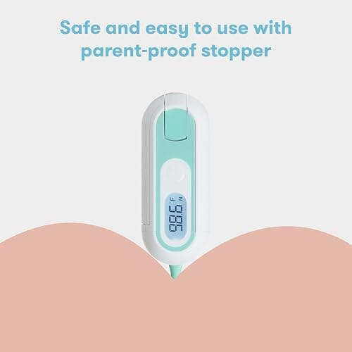 Frida Baby 3-in-1 Rectal, Underarm & Oral Thermometer for Kids, Digital Baby Thermometer for Infants, Toddlers, & Kids, Quick & Accurate Temperature Check, Includes Carrying Case for Storage thumbnail 5