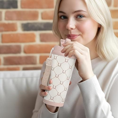 SANDJEST Horse Tumbler - Stainless Steel 2-in-1 Lid Coffee Tumbler 18 oz, Insulated Travel Mug Gift for Horse Lovers Women Girl, Birthday Christmas thumbnail 2