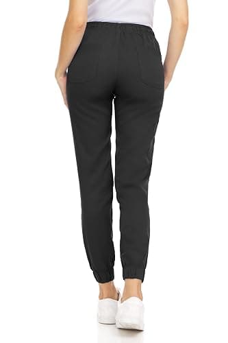 MediChic Women's Scrub Jogger Pants – 4 Pockets, 4-Way Stretch, Moisture-Wicking, Anti-Wrinkle, Elastic Waistband thumbnail 3